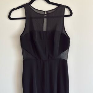 Badgley Mischka Black Sheath Maxi Dress